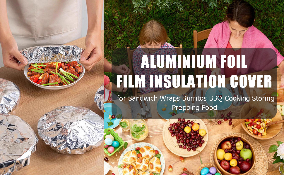  Aluminium Foil Film Insulation Cover food covers