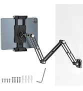 OHLPRO Aluminum Tablet Wall Mount Holder - 360° Adjustable &amp; Extendable 3-Stage Arm for iPad Pro/...