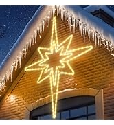 Joomer 45'' Christmas Lights Outdoor Waterproof, Super Bright Bethlehem Star Lights Decoration wi...
