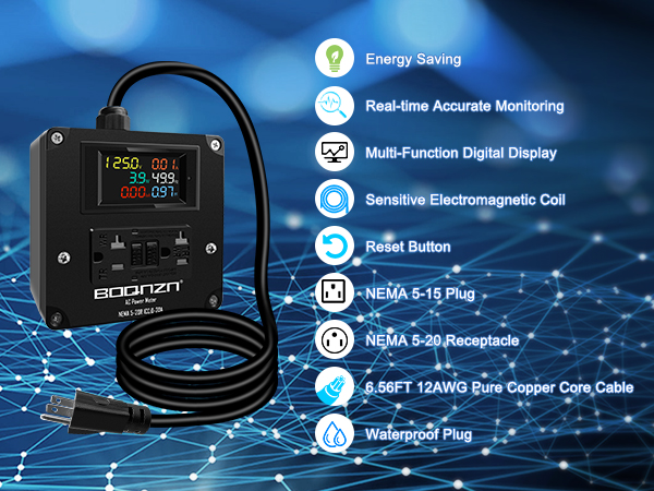 20a ac power meter