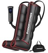KingPavonini Leg Compression Massager for Circulation, Compression Boots with 6 Modes &amp; 3 Intensi...