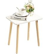 FORAOFUR Side Table, Small End Table Accent Table Living Room Bedroom Balcony Office, Modern Side...