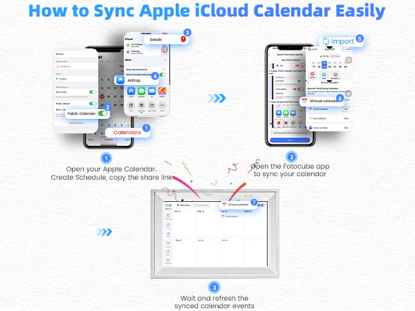 how to sync icloud calendar