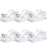 MJUNM Desktop Tape Dispenser - Arcylic Tape Dispensers 6 Rolls Transparent Tape with Dispenser 3/...