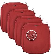 SUNROX FadeShield Outdoor Cushion Covers Replacement 24x24x4 Inch, Set of 4, Water-, Stain-, UV F...