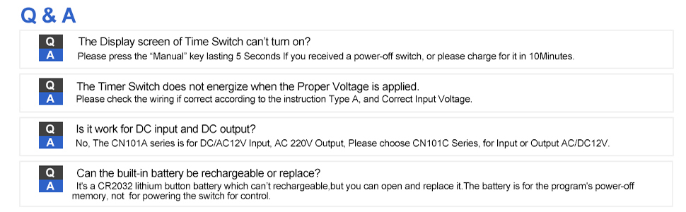 timer switch 12v