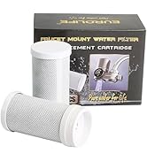 Eurolife Faucet Mount Replacement Filter 2-Pack, 7 Stages of High Efficiency Fine Filtration, Eas...