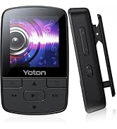 Yoton MP3 Player with Bluetooth 5.2, Hi-Fi Pocket-Sized Music Player, with Sports Clip and Indepe...