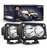 Nilight 2PCS 3Inch Motorcycle Led Pods 1300LM Built-in EMC Driving Light Super Spotlight Offroad ...