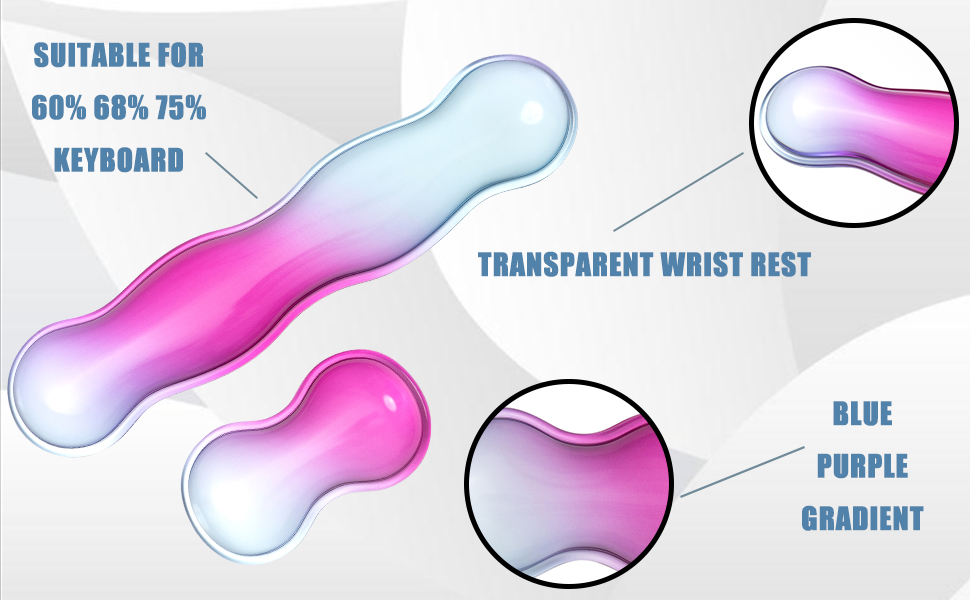 clear keyboard wrist rest