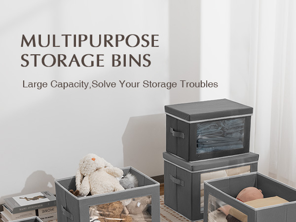 collapsible storage bins