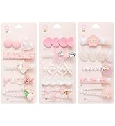 3 pack Hair Clips for Girl and Women 2.36 inch Fashion Hair Clips Set Pearl Acrylic Resin Hair Ac...