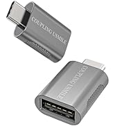 COUPLING USMILE USB C to USB Adapter 2-Pack, 10Gbps High-Speed Type C to USB 3.0 Adapter with OTG...