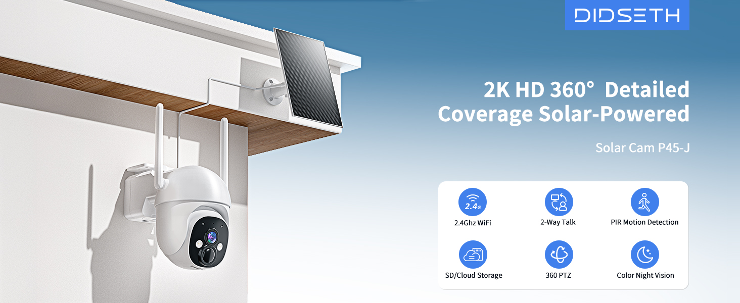 Solar Camera Outdoor Wireless