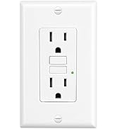 XIMAOEASE GFCI Outlet 15 Amp,Self-Test,Electrical Outlet with Thinner Design,WR Weather Resistant...