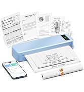 Portable Printers Wireless for Travel, A285M Bluetooth Inkless Thermal Printer Support 8.5" X 11"...