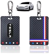 FEBRYTOLD Key Card Holder for Tesla - 2PSC Key Card Holder Case Compatible with Model Y and Model...
