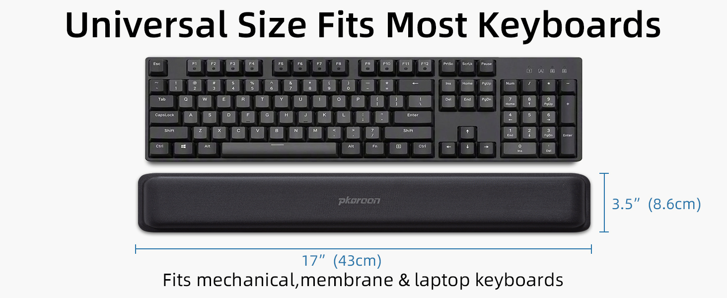 Gel Memory Foam Keyboard Wrist Rest