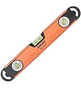 DOWELL Magnetic Level Torpedo Level 16" Box Spirit Bubble Level Shockproof Top Vial Alloy Frame 1...