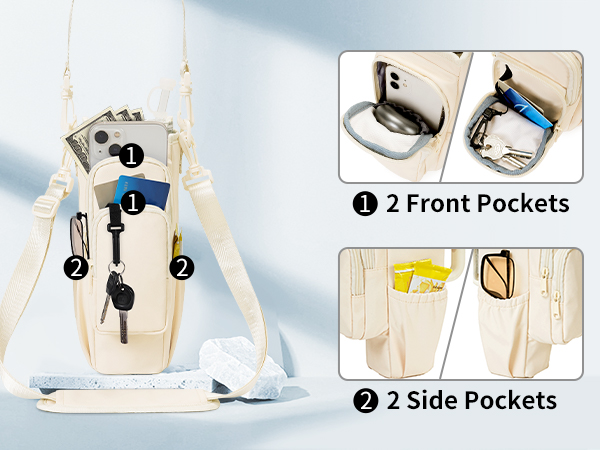 Water Bottle Holder with Strap