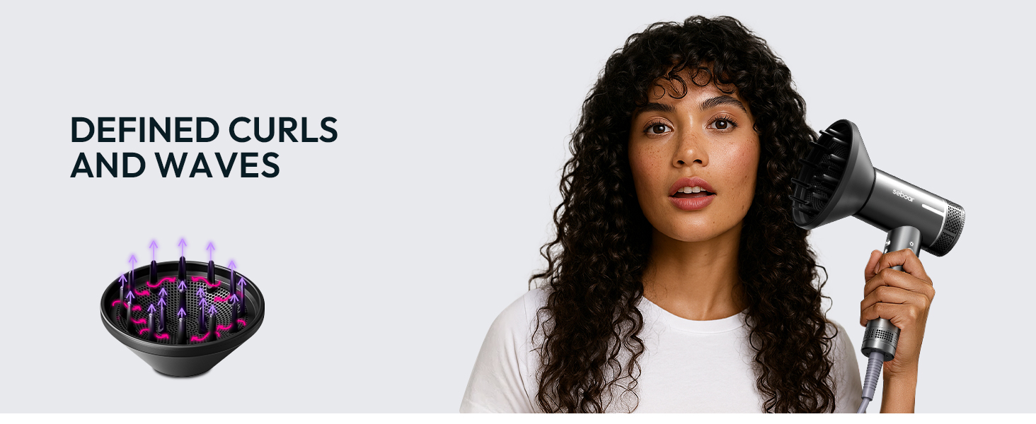 hair dryer with diffuser for curly hair