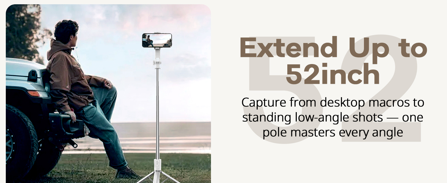 Portable selfie stick