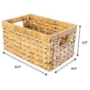wicker storage baskets for shelves