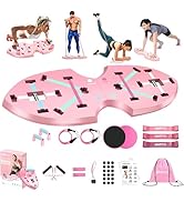 LALAHIGH Portable Home Gym System for Men and Women:Push Up Board, Pilates Bar &amp; 20 Fitness Acces...