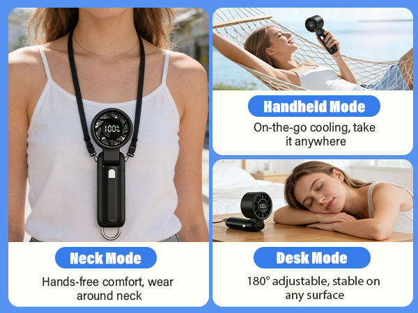 portable fan rechargeable