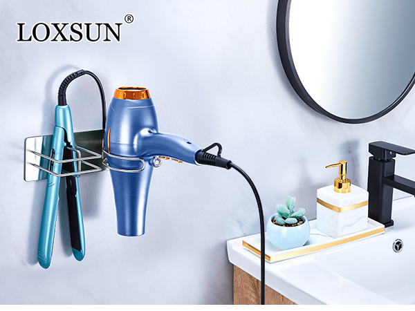 Hair Dryer and Straightener Holder