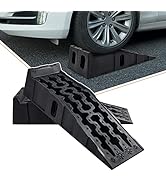 Donext Ramps Plastic Vehicle Service Ramp 7 Ton Truck Car - 2 Pack