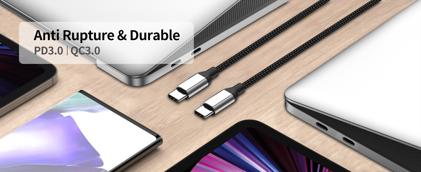 1 feet type c to type c fast charger cable
