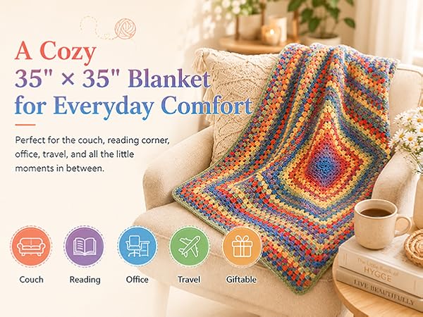 blanket crochet kit for beginners