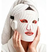 Red Light Therapy Mask for Face, Wireless Led Face Mask 4 Light Modes | 850nm NIR &amp; 620nm Red Lig...