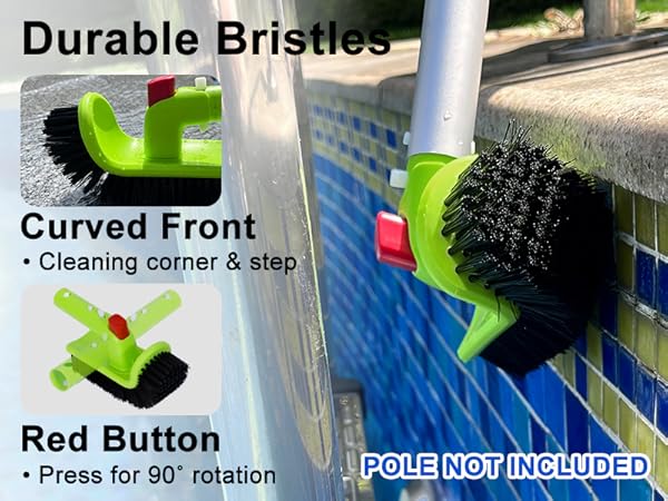  Specially designed handle can be rotated left and right at 90° by pressing the red button