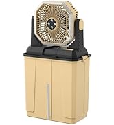 Coolice Camping Bucket Misting Fan 8L Water Tank, 24000mAh Outdoor Misting Fan with 2 Spray Modes...