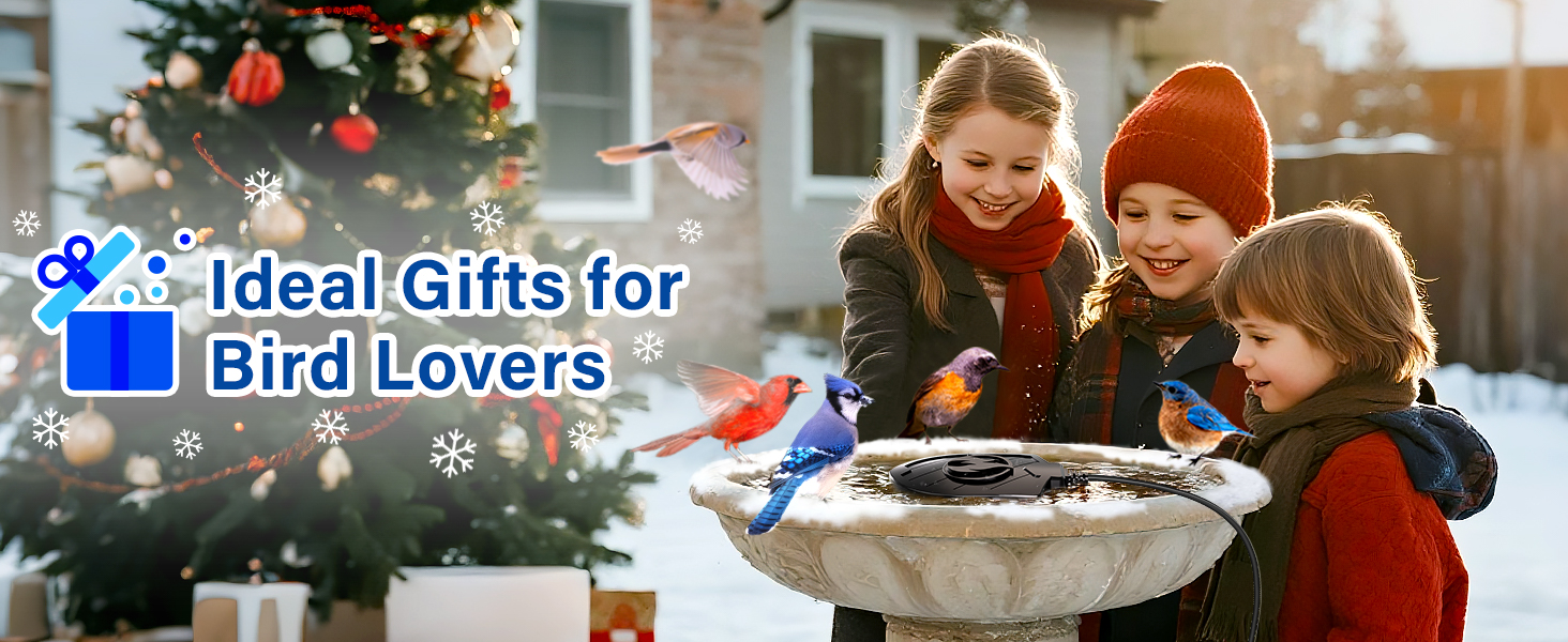bird bath heaters for outdoors in winter