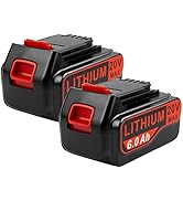 TREE.NB 6.0Ah 20V Battery Replacement for Black and Decker 20V Lithium Battery LBXR20 LBXR20B LBX...