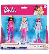 SwimWays Barbie Dive Characters 3-Pack, Swimming Pool Accessories &amp; Kids Pool Toys, Pool Party Su...