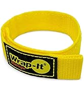 Quick-Straps by Wrap-It Storage - 12" (12 Pack) Yellow - Extension Cord Holder for RV and Boat Or...