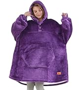 Degrees of Comfort Wearable Blanket Hoodie for Adults Women &amp; Men - Cozy Warm, One Size Fits All