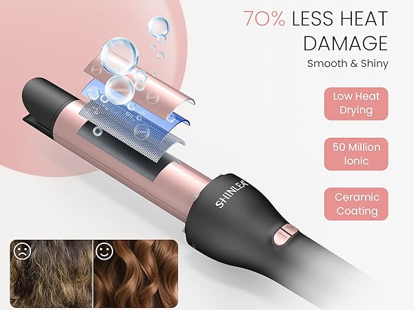 7O% LESS HEAT DAMAGE