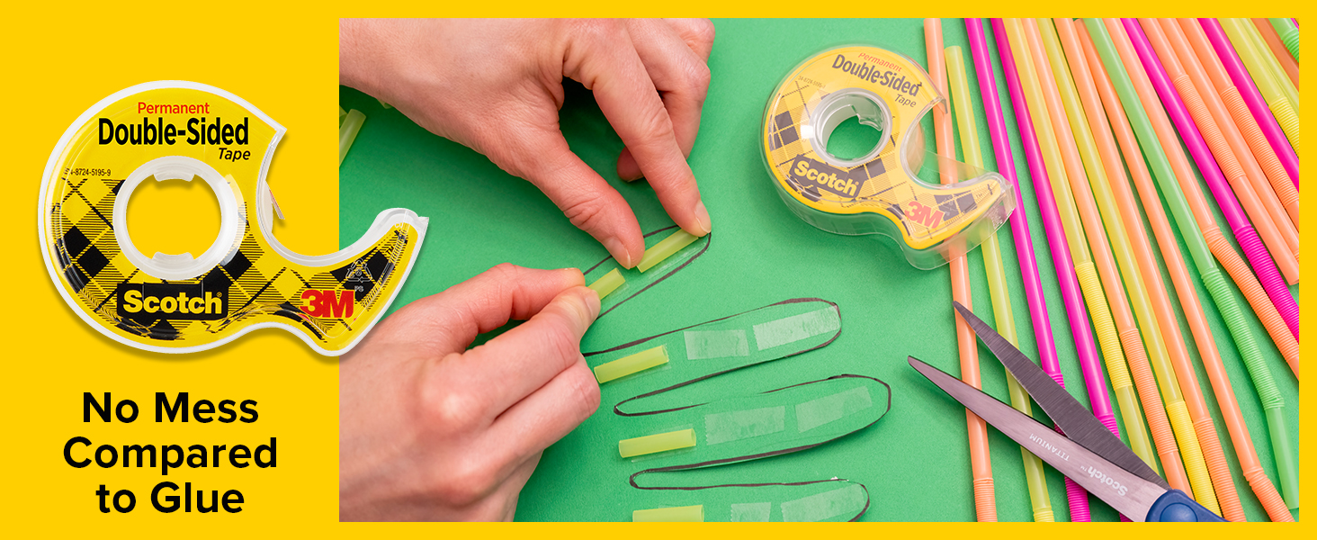 Scotch Double-Sided Tape - No mess compared to glue