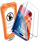 UniqueMe for iPhone 16 / iPhone 15 Screen Protector - [Military Grade Shatterproof &amp; 9H+ Hardness...