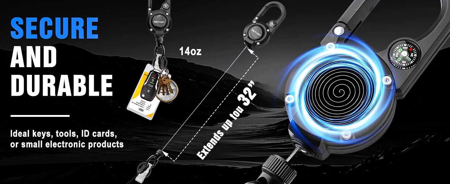 retractable heavy duty badge reel; retractable badge holders; badge reels retractable