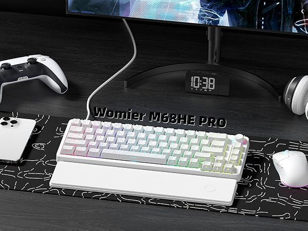 60% Percent Keyboard Rapid Trigger Gaming Keyboard RGB Hall Effect Topographic Keyboard