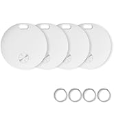 Air Tracker Tags- 4 Pack, New Bluetooth Tracker Works with Apple Find My APP (iOS Only), 92 dB So...