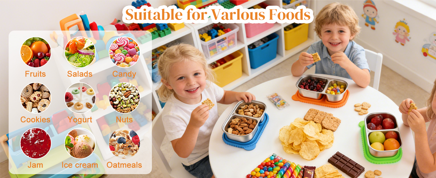 Stainless Steel Snack Containers