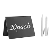 20 Pack 4"x3"Mini Chalkboard Signs for Chalk Sign for Food - Party - Buffet - Table Sign Chalkboa...
