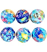 Luckana 6 Pieces of Super Bouncy High Bounce Balls for Kids and Adults Moon Shape Easy to Grasp a...